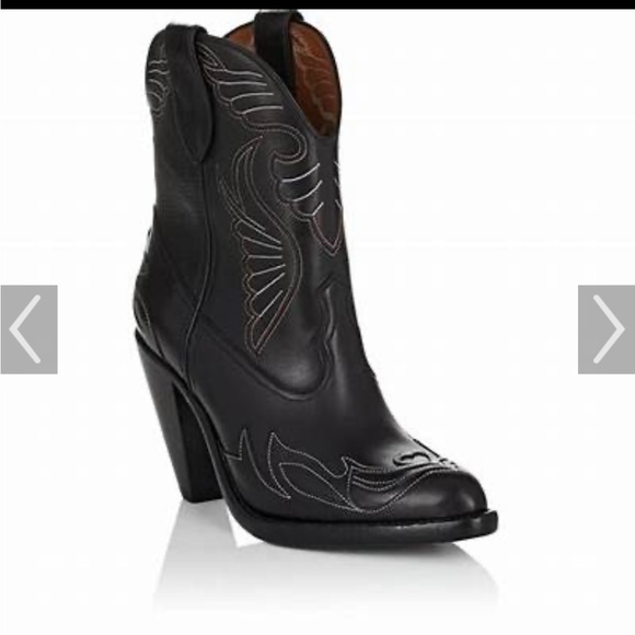 Givenchy Leather Western Ankle Boot - Picture 2 of 9